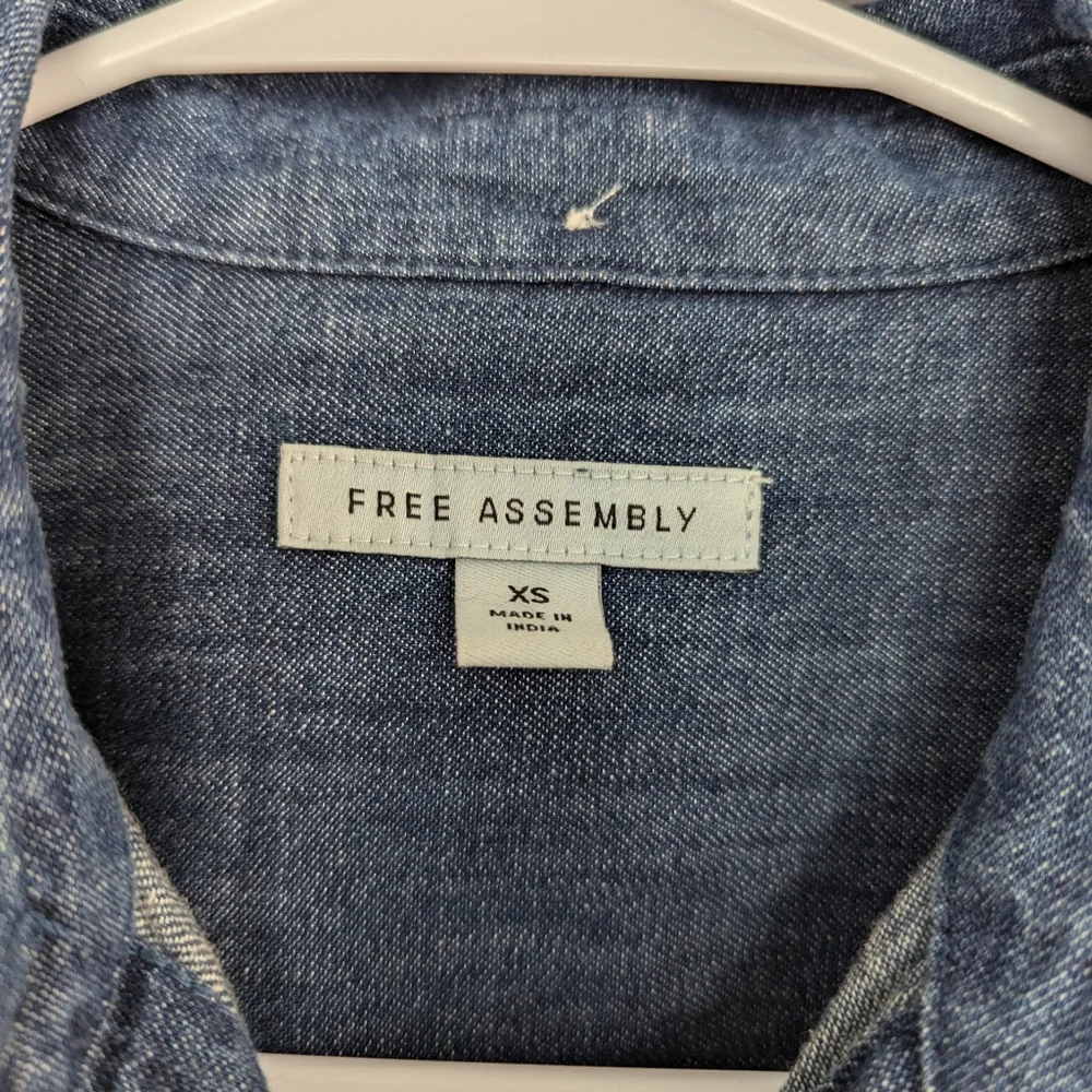 Free Assembly Denim Dress Size XS